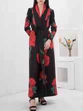 Rose Pleated Longline Coat